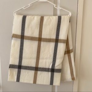 Zara Large Plaid Wrap Scarf